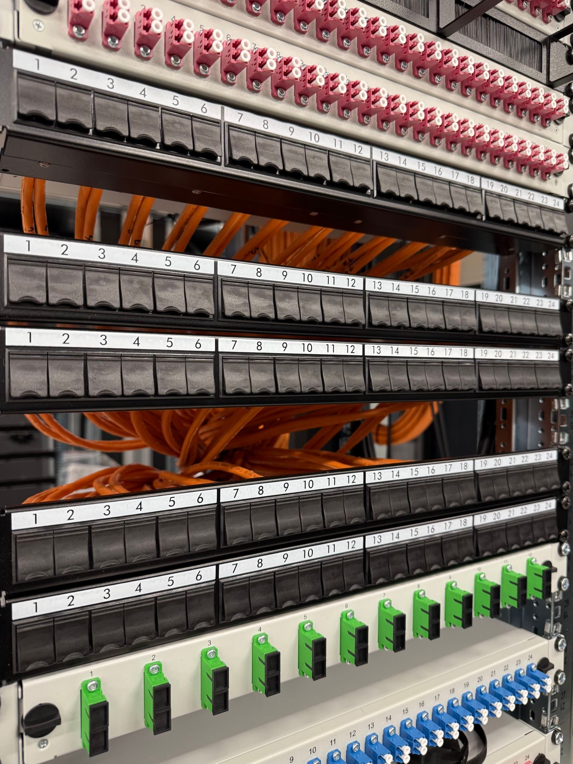 Patchpanels im Nessus Rechenzentrum 3
